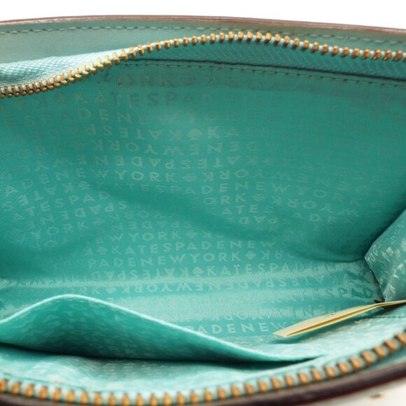 Kate Spade New York Helena Street Light Blue Leather Studded Wristlet Clutch - Picture 12 of 15
